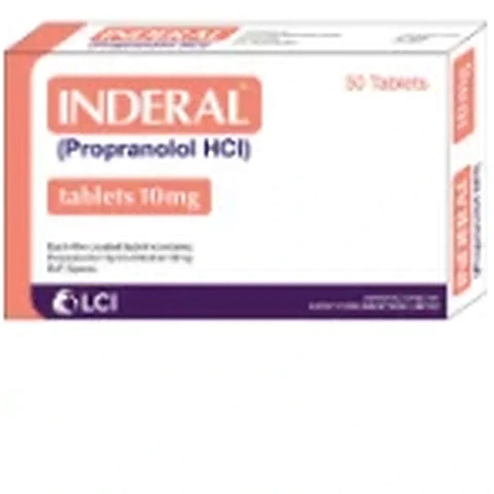 Inderal Tablets 10mg (1 Bottle = 50 Tablets)